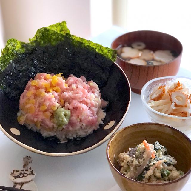 お一人様 とろたく ねぎとろ丼ランチ/MAKUBI | Snapdish[スナップ